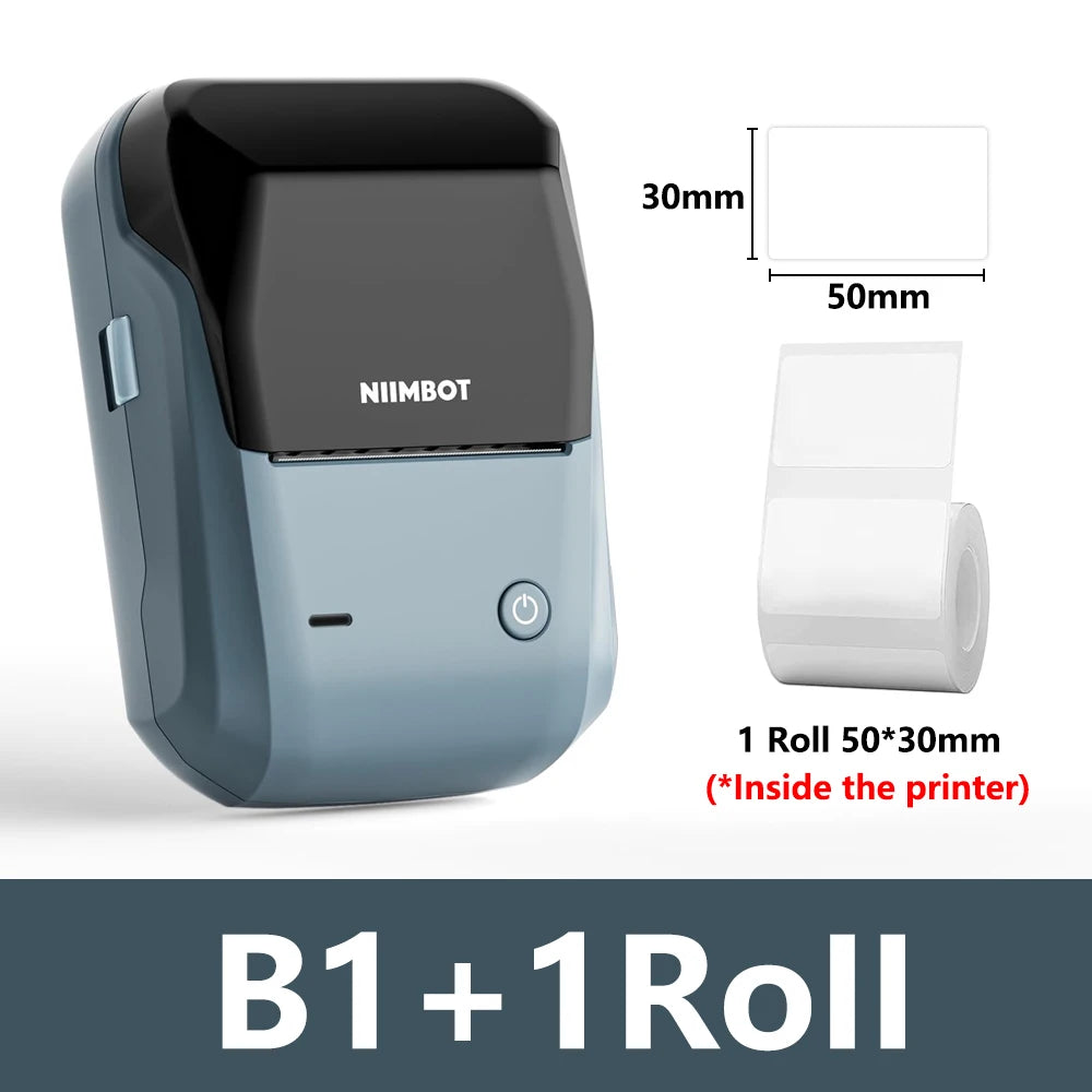 B1 Portable Thermal Printer Bluetooth Mini Label Printer Adhesive Paper Maker Sticker Printer 2 Inch Labeling Machine