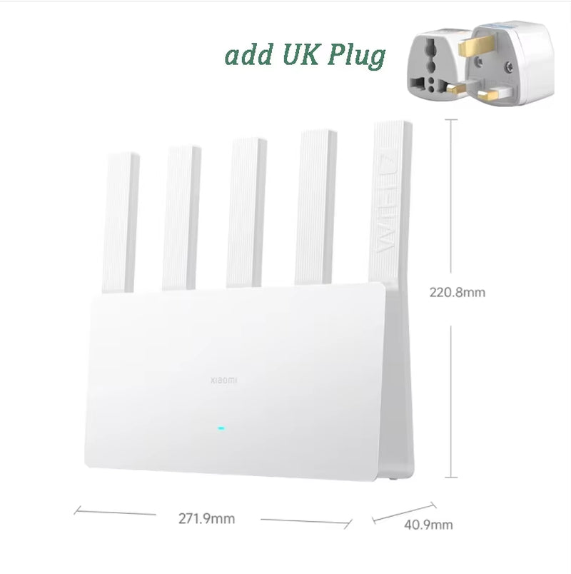 XIAOMI Router BE5000 Wifi 7 5011Mbps 2.4G/2.5Ghz Network Port 512MB Memory Dual Broadband Access Network Security Protection CN