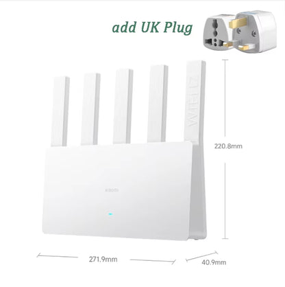XIAOMI Router BE5000 Wifi 7 5011Mbps 2.4G/2.5Ghz Network Port 512MB Memory Dual Broadband Access Network Security Protection CN