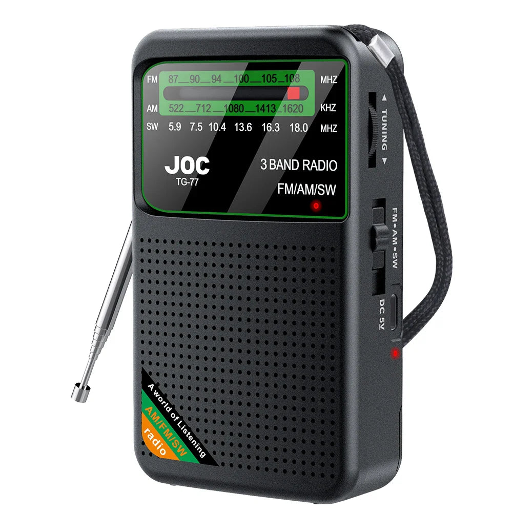 NNEOBA Emergency Pocket Radio Black