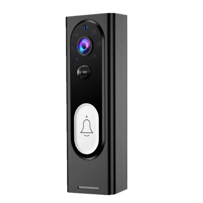 NNEDSZ Smart Wireless Video Doorbell With Night Vision & Motion Detection - Black
