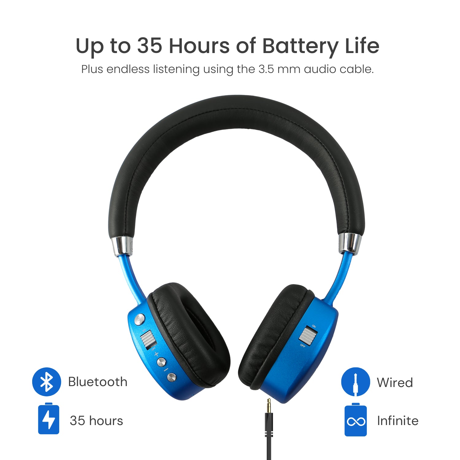 Puroquiet-Plus Active Noise Cancelling Headphones - Built-In Mic